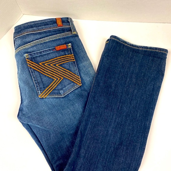 7 for all mankind Women’s Cropped Straight Leg Jeans - Picture 1 of 9